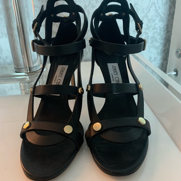 Jimmy Choo Motoko studded black sandals - Picture 2 of 6